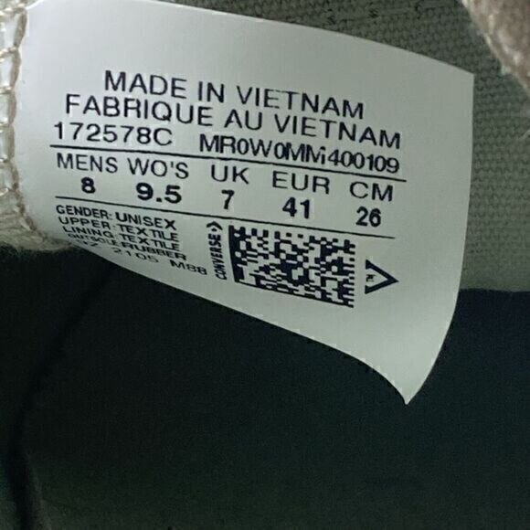 Converse Platform Sneakers Womens 9.5 Gray John Elliott Skid Grip Low Top Shoes - Picture 13 of 13